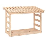 vidaXL Portalegna 108x64,5x78 cm in Legno Massello di Pino