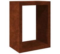 vidaXL Rastrelliera per Legna 60x40x80 cm in Acciaio Corten, Porta Legna, portalegna da Esterno, portalegna da Interno, Porta ceppi