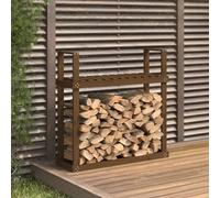 vidaXL Portalegna Miele 110x35x108,5 cm in Legno Massello di Pino