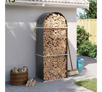 vidaXL Portaceppi Antracite 80x45x190 cm in Acciaio Zincato