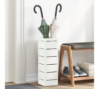 vidaXL Portaombrelli Bianco Legno Standard Portaombrelli Moderno