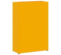 vidaXL Portaombrelli Giallo Senape Metallo Compatto Portaombrelli