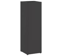 vidaXL Portaombrelli Nero Metallo Compatto Minimalista Portaombrelli