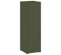 vidaXL Portaombrelli Verde Oliva Metallo Medio Stoccaggio