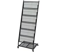 vidaXL Portariviste 47,5x43x133 cm Nero A4