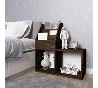 vidaXL Portariviste Bambini Rovere Fumo 71x30x78,5cm Legno Multistrato