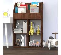 vidaXL Portariviste per Bambini Rovere Marrone 71x30x114cm Legno
