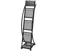 vidaXL Portariviste 40x32x131 cm Nero A4