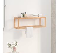 vidaXL Portasciugamani 60x20x20 cm in Legno Massello di Noce