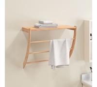 vidaXL Portasciugamani 60x25,5x49 cm in Legno Massello di Noce