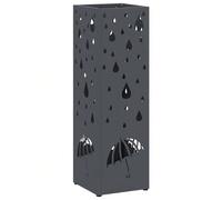 vidaXL Portasciugamani antracite 15,5 x 15,5 x 49 cm Acciaio Questo portaombrelli dona un tocco moderno a qualsiasi corridoio, con il suo sorprendente colore antracite, estremamente pratico. Mantiene