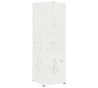 vidaXL Portasciugamani bianco 15,5 x 15,5 x 49 cm Acciaio Questo portaombrelli aggiunge un tocco a qualsiasi corridoio, con il suo colore bianco puro che è fantastico e super pratico. È progettato per