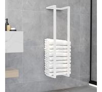 vidaXL Portasciugamani Bianco 25x20x95 cm in Acciaio