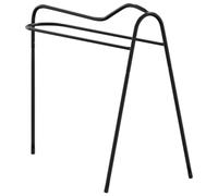 vidaXL Portasella a 3 Gambe Autoportante Nero in Ferro, supporti per sella, portasella portatile, supporto per sella per cavalli, supporto portasella