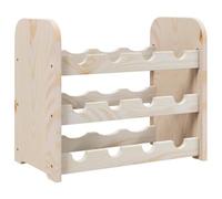 vidaXL Portavini 43x25x37 cm in Legno Massello di Pino