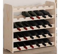 vidaXL Portavini 67,5x25x60 cm in Legno Massello di Pino