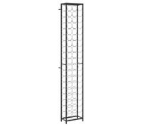 vidaXL Portavini da 57 Bottiglie Nero 34x18x200cm in Ferro Battuto, portabottiglie Vino, Porta Bottiglie, rastrelliera Bottiglie Vino, Porta Vino