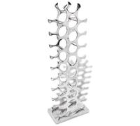 AX Portabottiglie Max27Bottiglie PortaVini 33x19x102cm Argento Elegante + 243503