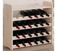 vidaXL Portavini Pannello Superiore 67,5x25x60 cm Legno Massello Pino