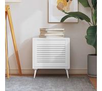 vidaXL Porte a persiana Bianco 69 x 49,4 cm Legno Massello di Pino