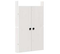 vidaXL Porte da cucina da esterno bianche 50x9x82 cm in legno massello di pino