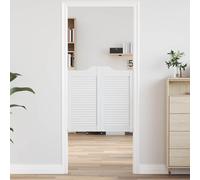 vidaXL Porte Swing 2 pz 80 x 40 cm Legno Massello di Pino Bianco