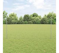 vidaXL Post di recinzione 22 pz U-Channel 120 cm Acciaio zincato