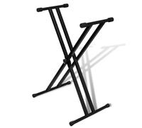 vidaXL Postazione per Tastiera a Doppio Supporto Regolabile Stand Stativo