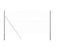 vidaXL Paletti per recinzione 12 pezzi Grigio 140 cm Acciaio verniciato a polvere