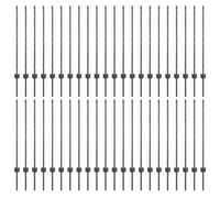 vidaXL Poste per Recinzione 88 pz Canale a U Grigio 140 cm in Acciaio Resistente. Perfette per recinzioni all'aperto, Sono Facili da Montare e Resistenti alle intemperie. Ideali per Giardini, terraz