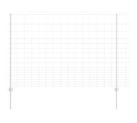 vidaXL Posti per Recinzione 22 pz U-Channel 150 cm Acciaio Zincato