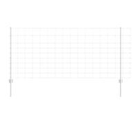 vidaXL Posto per Recinzione 22 pz U-Channel 100 cm Acciaio Zincato