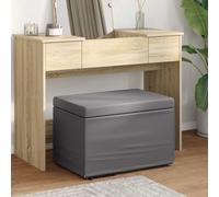 vidaXL Pouf Grigio 61 x 41 x 40 cm