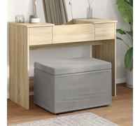 vidaXL Pouf Grigio chiaro 61 x 41 x 40 cm