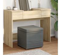 vidaXL Pouf Grigio scuro 41 x 41 x 40 cm