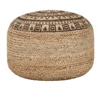 vidaXL Pouf Lavorato a Mano Marrone 45x30 cm in Juta