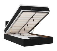 VIDAXL - Pouf Letto Con Materasso E Led Nero 120x190cm In Velluto