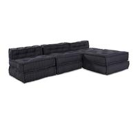vidaXL Pouf modulare color antracite in morbido cotone 70 x 70 x 54 cm versatile