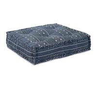 vidaXL Pouf Modulare Indigo 70x70x36 in Tessuto