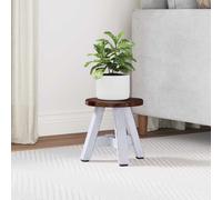 vidaXL Pouf Naturale 22 x 22 x 24 cm Legno di Mogano