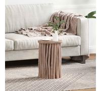 vidaXL Pouf Naturale 30 x 30 x 45 cm Legno di teak solido