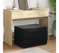 vidaXL Pouf Nero 61 x 41 x 40 cm Velluto e Legno Ingegnerizzato