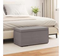 vidaXL Pouf Talpa 81 x 41 x 40 cm Tessuto e Legno Ingegnerizzato