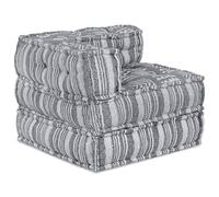 vidaXL Pouf modulari in grigio, 70x70x54 in tessuto