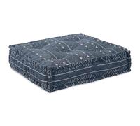 vidaXL Pouffe Modulare Blu 70x70x54 in Tessuto