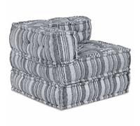 vidaXL Pouffe Modulare Grigio, 70x70x54 in Tessuto