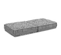 vidaXL Pouffe modulare grigio chiaro 70x70x36 in tessuto