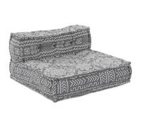 vidaXL Pouffe Modulare Grigio Chiaro 70x70x54 in Tessuto