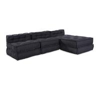 vidaXL Pouf modulare color antracite in morbido cotone 70 x 70 x 54 cm versatile