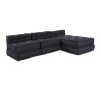 vidaXL Pouf modulare color antracite in morbido cotone 70 x 70 x 54 cm versatile